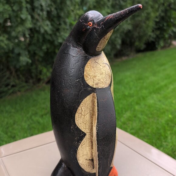 Vintage Carved Penguin Folk Art - Picture 4 of 8